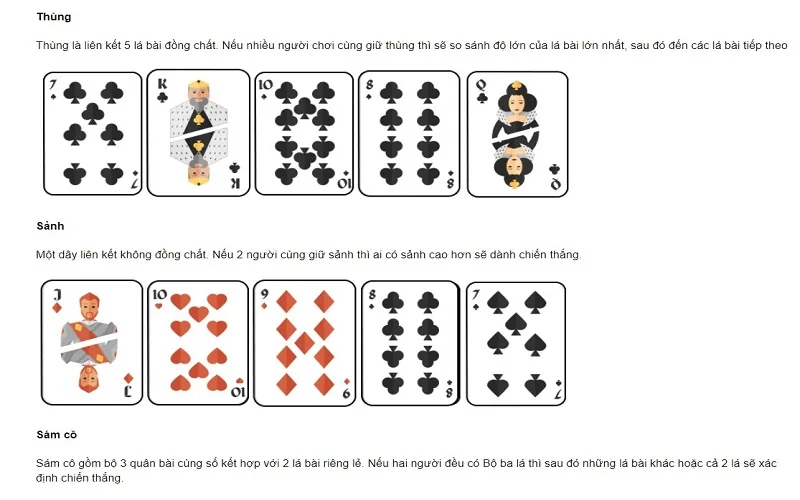 Thùng và sanh vẫn là một dãy bài cao trong cách chơi poker